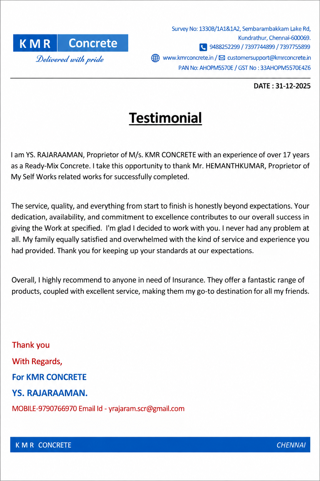 Client Appreciation